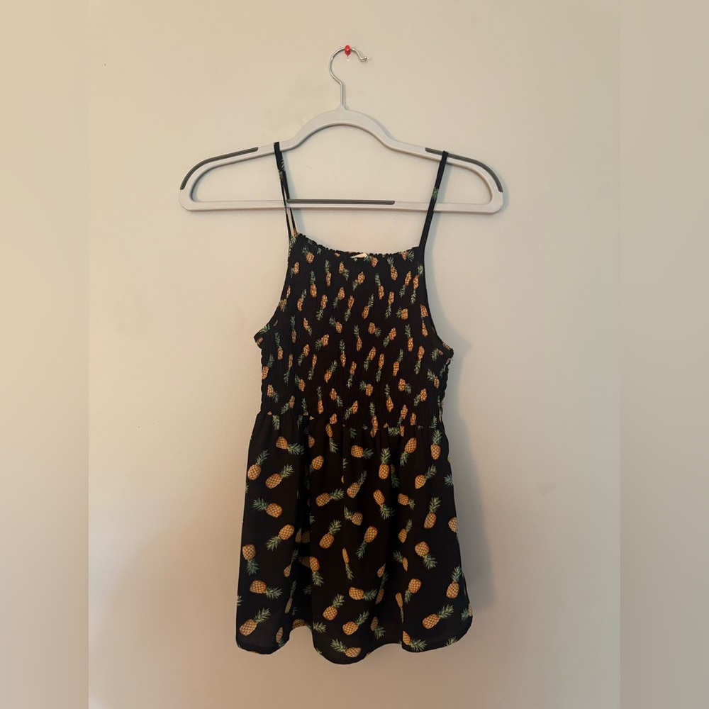 Pineapple Printed Monteau Tanktop